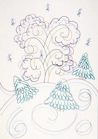 Малюємо зимові візерунки у нетрадиційних техніках нетрадиційні техніки малювання в ДНЗ