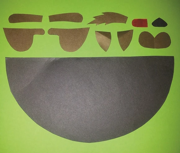 Пальчиковий театр у техніці паперопластики - вовк