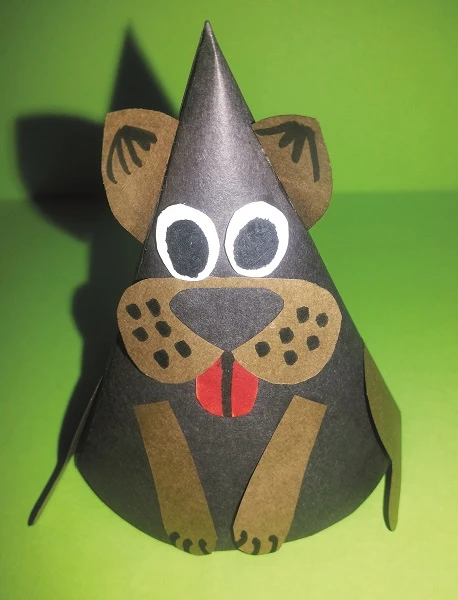 Пальчиковий театр у техніці паперопластики - вовк Пальчиковий театр у техніці паперопластики - вовк