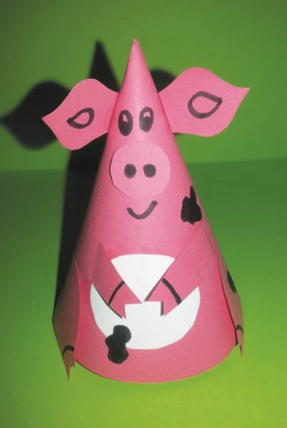 Пальчиковий театр у техніці паперопластики - кабан Пальчиковий театр у техніці паперопластики - кабан