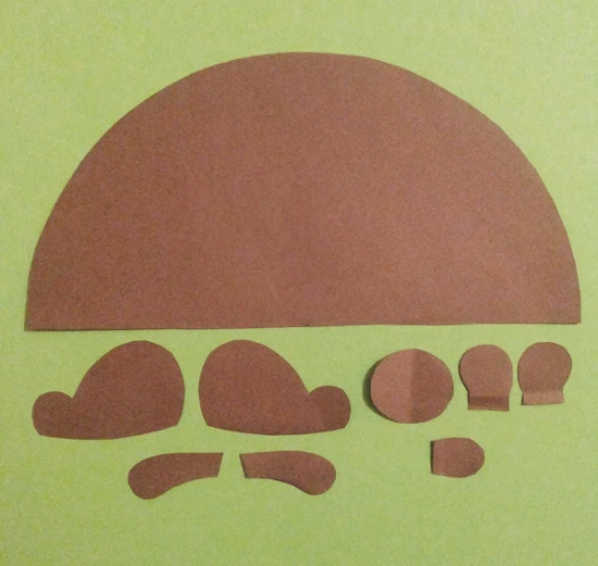 Пальчиковий театр у техніці паперопластики - ведмідь