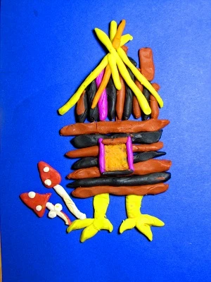 Пластилінографія в ДНЗ - хатинка Баби Яги Пластилінографія в ДНЗ - хатинка Баби Яги