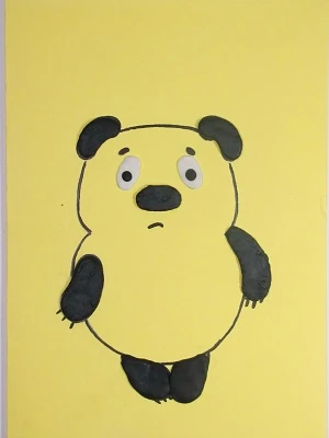 Пластилінографія в ДНЗ - Вінні Пух