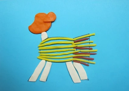 Пластилінографія в ДНЗ - Солом’яний бичок Пластилінографія в ДНЗ - Солом’яний бичок