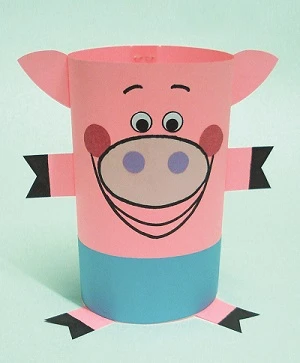 Іграшки з паперу своїми руками - свинка Іграшки з паперу своїми руками - свинка